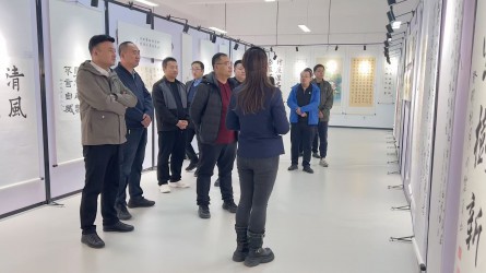甘肃建投一安公司区域发展事业部参观永利12311手机版廉洁文化作品展
